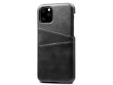 CardCaddy Leder Backcase mit Kartenfächern für Apple iPhone 11 in schwarz von Screenguard