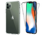 Vollständige 360 Grad Rundum Gummi TPU Hülle zum beidseitigen Schutz des Apple iPhone 11 Pro Max Display und Gehäuse in transparent von Screenguard