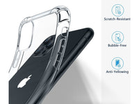 Hoch transparenter TPU Gummi Schutz Handy Hülle Clear Case klar mit verstärkten Schutzecken Bumper für das Apple iPhone 11 Pro Max Display und Gehäuse in transparent von Screenguard