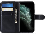 Lederhülle Karten Wallet Ledertasche Etui für Apple iPhone 11 Pro Max in schwarz von Screenguard