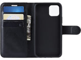 Lederhülle Karten Wallet Ledertasche Etui für Apple iPhone 11 Pro Max in schwarz von Screenguard