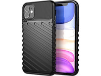 Moderne Design Hülle Cover für das Apple iPhone 11 mit Stripes zum Schutz von Kratzern, Dellen, Display aus TPU Gummi in schwarz von Screenguard