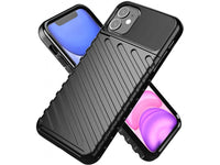 Moderne Design Hülle Cover für das Apple iPhone 11 mit Stripes zum Schutz von Kratzern, Dellen, Display aus TPU Gummi in schwarz von Screenguard