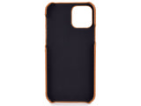 CardCaddy Leder Backcase mit Kartenfächern für Apple iPhone 12 in braun von Screenguard