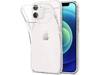 Gummi Hülle für Apple iPhone 12 aus flexiblem Soft TPU, kristallklar und transparent von Screenguard