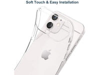 Gummi Hülle für Apple iPhone 12 aus flexiblem Soft TPU, kristallklar und transparent von Screenguard