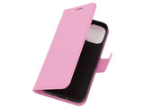 Lederhülle Karten Wallet Ledertasche Etui für Apple iPhone 12 in rosa von Screenguard