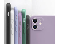 Liquid Silikon Case für Apple iPhone 12 in purplegrau von Screenguard