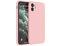 Liquid Silikon Case für Apple iPhone 12 in rosa von Screenguard