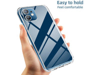 Vollständige 360 Grad Rundum Gummi TPU Hülle zum beidseitigen Schutz des Apple iPhone 12 mini Display und Gehäuse in transparent von Screenguard