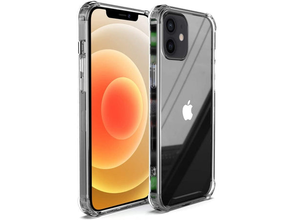 Hoch transparenter TPU Gummi Schutz Handy Hülle Clear Case klar mit verstärkten Schutzecken Bumper für das Apple iPhone 12 mini Display und Gehäuse in transparent von Screenguard