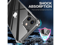 Hoch transparenter TPU Gummi Schutz Handy Hülle Clear Case klar mit verstärkten Schutzecken Bumper für das Apple iPhone 12 mini Display und Gehäuse in transparent von Screenguard