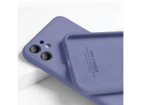 Liquid Silikon Case für Apple iPhone 12 mini in purplegrau von Screenguard