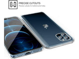 Vollständige 360 Grad Rundum Gummi TPU Hülle zum beidseitigen Schutz des Apple iPhone 12 Pro Display und Gehäuse in transparent von Screenguard