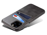 CardCaddy Leder Backcase mit Kartenfächern für Apple iPhone 12 Pro in schwarz von Screenguard