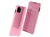 Clear View Flip Case für Apple iPhone 12 Pro in rosa von Screenguard