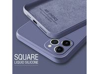 Liquid Silikon Case für Apple iPhone 12 Pro in purplegrau von Screenguard