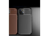 Hochwertig stabile Soft TPU Smartphone Handy Hülle im Carbon Design für Apple iPhone 13 zum Schutz des Display und Gehäuse Cover in schwarz von Screenguard