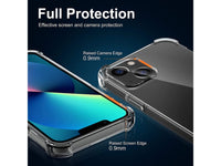 Hoch transparenter TPU Gummi Schutz Handy Hülle Clear Case klar mit verstärkten Schutzecken Bumper für das Apple iPhone 13 mini Display und Gehäuse in transparent von Screenguard