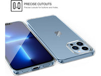 Vollständige 360 Grad Rundum Gummi TPU Hülle zum beidseitigen Schutz des Apple iPhone 13 Pro Display und Gehäuse in transparent von Screenguard