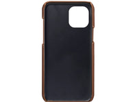 CardCaddy Leder Backcase mit Kartenfächern für Apple iPhone 13 Pro in braun von Screenguard