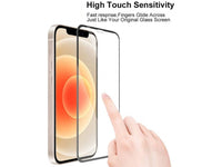 100% Fullscreen Curved Screen Protector Handy Display Schutz Glas für komplette Abdeckung des Apple iPhone 13 Pro Max Display in schwarz von Screenguard