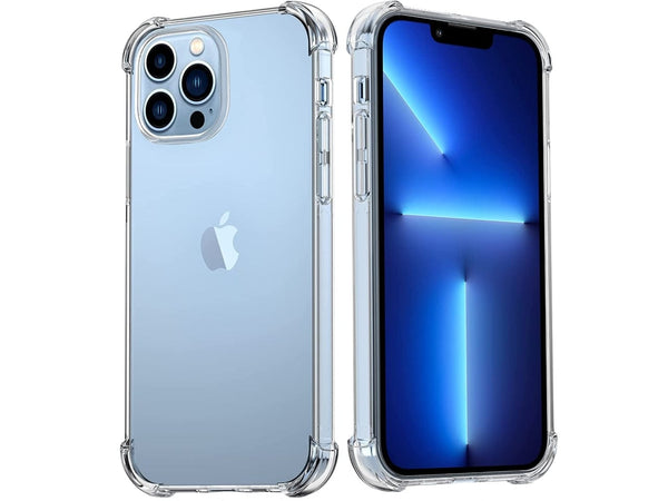 Hoch transparenter TPU Gummi Schutz Handy Hülle Clear Case klar mit verstärkten Schutzecken Bumper für das Apple iPhone 13 Pro Max Display und Gehäuse in transparent von Screenguard