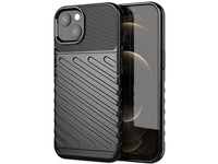 Moderne Design Hülle Cover für das Apple iPhone 13 mit Stripes zum Schutz von Kratzern, Dellen, Display aus TPU Gummi in schwarz von Screenguard