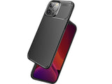 Hochwertig stabile Soft TPU Smartphone Handy Hülle im Carbon Design für Apple iPhone 14 Pro zum Schutz des Display und Gehäuse Cover in schwarz von Screenguard