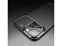 Hochwertig stabile Soft TPU Smartphone Handy Hülle im Carbon Design für Apple iPhone 14 Pro zum Schutz des Display und Gehäuse Cover in schwarz von Screenguard