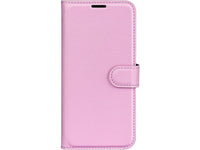 Lederhülle Karten Wallet Ledertasche Etui für Apple iPhone 14 Pro Max in rosa von Screenguard