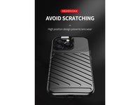 Moderne Design Hülle Cover für das Apple iPhone 14 Pro mit Stripes zum Schutz von Kratzern, Dellen, Display aus TPU Gummi in schwarz von Screenguard