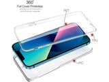 Vollständige 360 Grad Rundum Gummi TPU Hülle zum beidseitigen Schutz des Apple iPhone 15 Display und Gehäuse in transparent von Screenguard