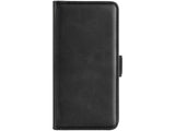 Veganes Flip Case Leder Etui Hülle mit Karten Fächer und Sichtfenster für Apple iPhone 15 in schwarz von Screenguard