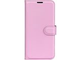 Lederhülle Karten Wallet Ledertasche Etui für Apple iPhone 15 in rosa von Screenguard