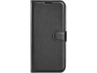 Lederhülle Karten Wallet Ledertasche Etui für Apple iPhone 15 in schwarz von Screenguard