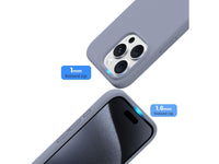 Liquid Silikon Case für Apple iPhone 15 in blau von Screenguard