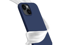 Liquid Silikon Case für Apple iPhone 15 in dunkelblau von Screenguard