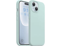 Liquid Silikon Case für Apple iPhone 15 in türkis von Screenguard