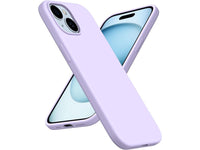 Liquid Silikon Case für Apple iPhone 15 in purple von Screenguard