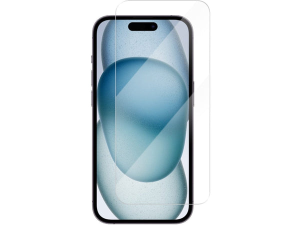 Case Friendly Screen Protector Handy Display Schutz Panzerglas Folie aus echtem 9H 2.5D Glas für Abdeckung des Apple iPhone 15 Displays in transparent von Screenguard