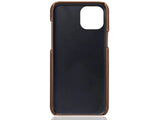 CardCaddy Leder Backcase mit Kartenfächern für Apple iPhone 15 Plus in braun von Screenguard