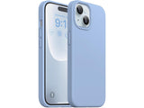 Liquid Silikon Case für Apple iPhone 15 Plus in hellblau von Screenguard