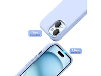 Liquid Silikon Case für Apple iPhone 15 Plus in hellblau von Screenguard