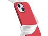 Liquid Silikon Case für Apple iPhone 15 Plus in bordeaux von Screenguard