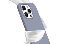 Liquid Silikon Case für Apple iPhone 15 Plus in blau von Screenguard
