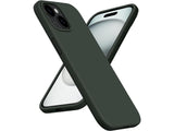 Liquid Silikon Case für Apple iPhone 15 Plus in nachtgrün von Screenguard