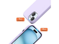 Liquid Silikon Case für Apple iPhone 15 Plus in purple von Screenguard