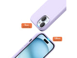 Liquid Silikon Case für Apple iPhone 15 Plus in purple von Screenguard