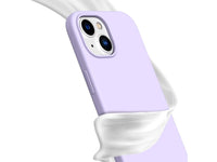 Liquid Silikon Case für Apple iPhone 15 Plus in purple von Screenguard